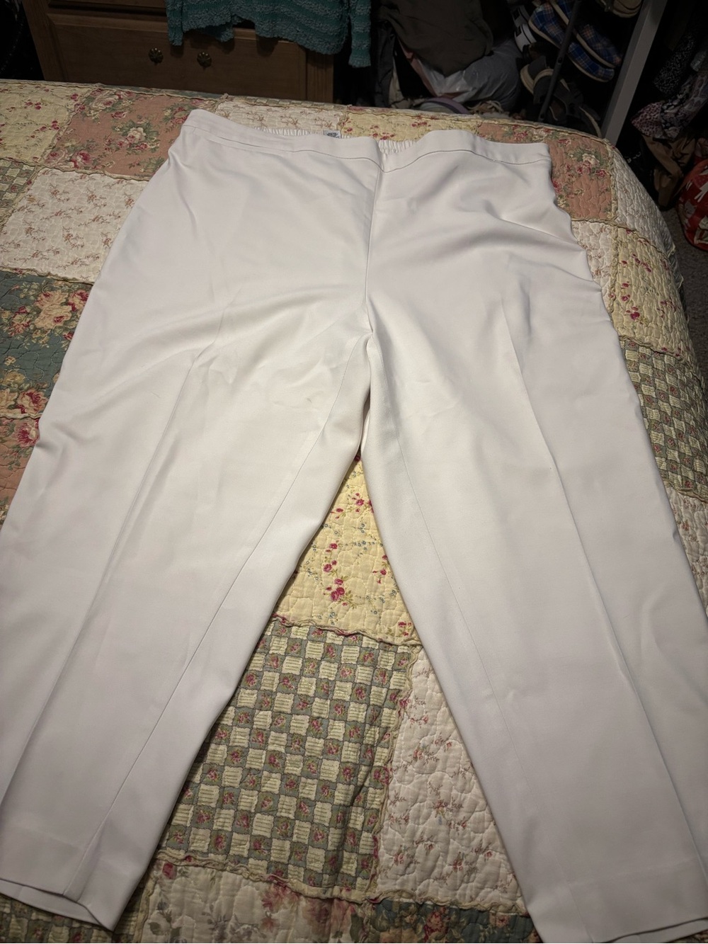 Catherines White Dress Pants 2XL